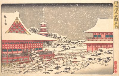 Feira de Fim de Ano no Templo Kinryuzan, ca. 1836., c. 1836. de Ando Hiroshige
