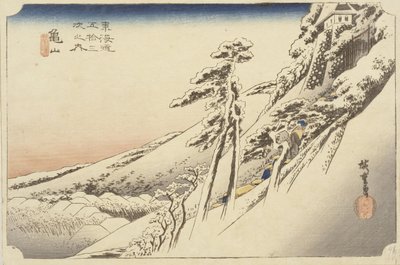 Tempo limpo após uma queda de neve, 1834 de Ando or Utagawa Hiroshige