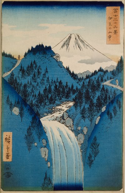 Nas Montanhas da Província de Izu de Ando or Utagawa Hiroshige
