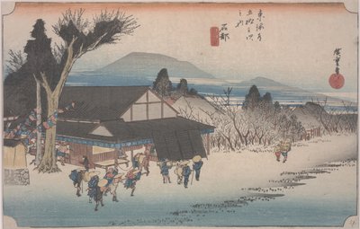 A Aldeia de Mekawa de Ando or Utagawa Hiroshige