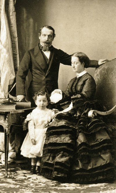 O imperador Napoleão III e a sua família de Andre Adolphe Eugene Disderi