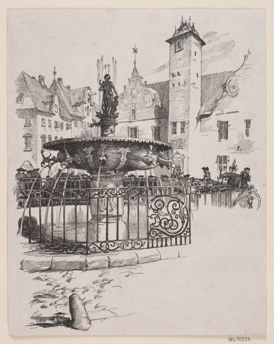 Ilustração para "The 11th of June" (A fonte em Gammelt Torv) de André Bork
