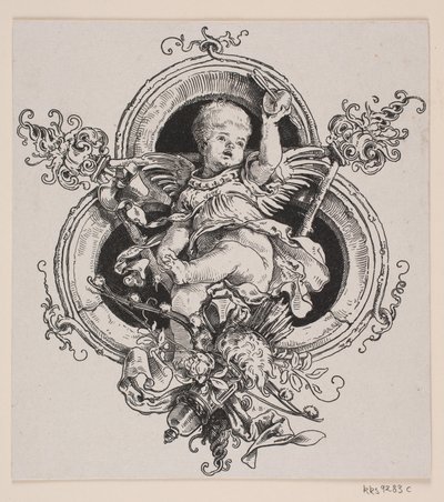 Página de rosto e vinheta para uma edição de "Faust", Munique 1884 de André Bork