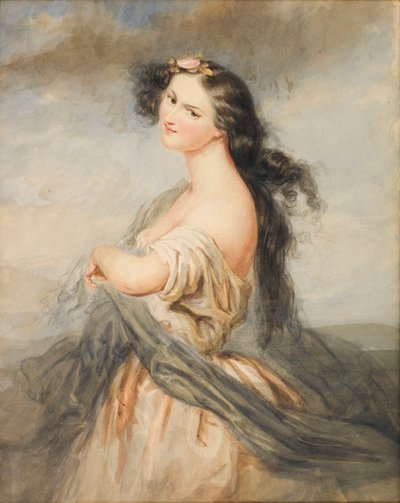 Retrato de Juliette Drouet 1806-1883. de André Charles Voillemot