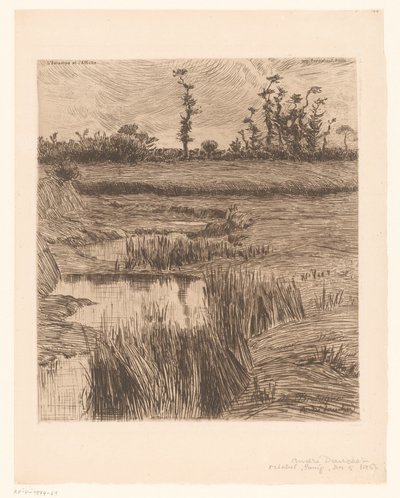 Paisagem na Bretanha Coin de Bretagne (título no objeto) de André Dauchez