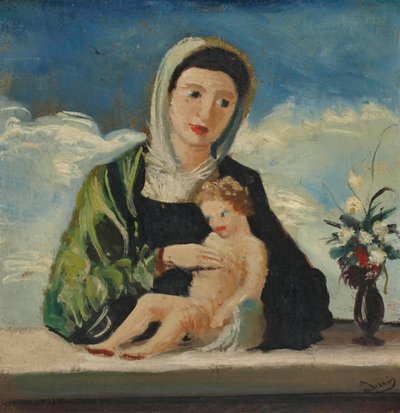 A Virgem e o Menino (segundo Bellini) de Andre Derain