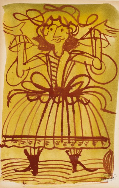 Personagem com os braços levantados de Andre Derain