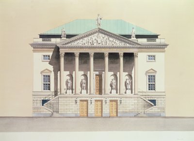 Deutsche Staatsoper, Berlim, Alemanha Fachada do século XVIII de Andras Kaldor