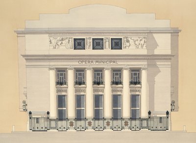 Ópera Municipal, Marselha, França de Andras Kaldor