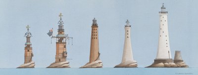 As luzes de Eddystone, Plymouth, Devon, Reino Unido de Andras Kaldor