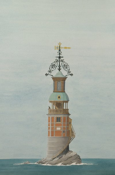 O primeiro farol de Eddystone, Plymouth, Devon de Andras Kaldor