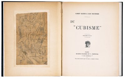 Frontispício e página de rosto de "Du "Cubisme"" de Albert Gleizes e Jean Metzinger de Andre (after) Derain