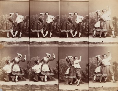 Eugénie Schlosser e Coralli, 1863. de Andre Adolphe Eugene Disderi