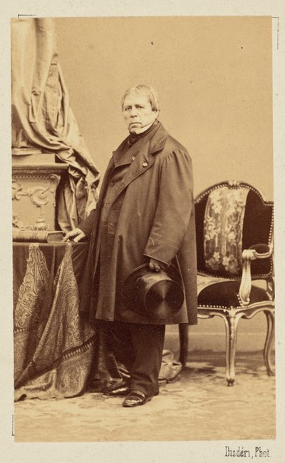 Jean-Auguste-Dominique Ingres, ca 1860. de Andre Adolphe Eugene Disderi