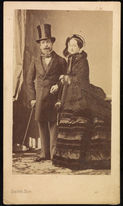 Napoleão III e Eugenie de Andre Adolphe Eugene Disderi