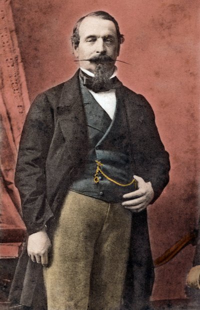 Retrato de Napoleão III (Louis-Napoleão Bonaparte de Andre Adolphe Eugene Disderi