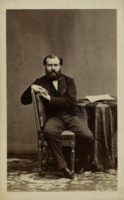 Retrato do compositor Charles Gounod 1818-1893. de Andre Adolphe Eugene Disderi