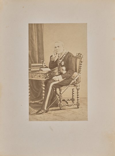 Sua Excelência o Conde Louis Cibrario de Andre Adolphe Eugene Disderi