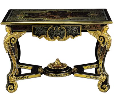 Mesa central Luís XIV, c.1685 de Andre Charles Boulle