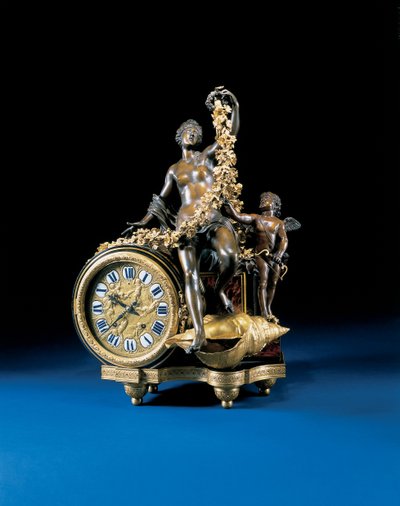 Relógio da lareira Luís XIV, c.1715 de Andre Charles Boulle