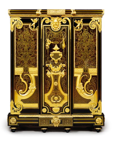 Pequeno armário Louis XIV, c.1700-10 de Andre Charles Boulle