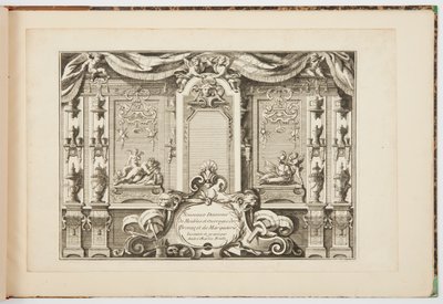 Novos desenhos para móveis e obras de bronze e marchetaria de Andre Charles Boulle