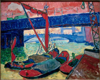 Barcos no Tamisa (Ponte de Southwark) de Andre Derain