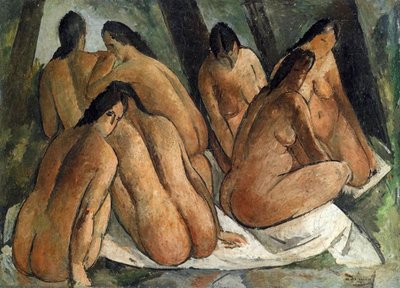 Banhistas, c.1908-09 (óleo sobre tela) de Andre Derain