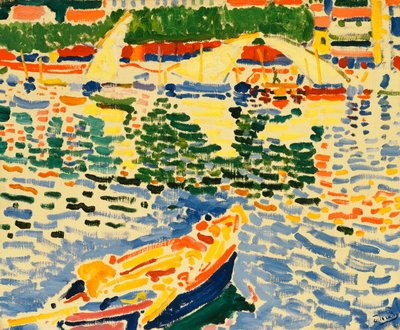 Barcos no porto de Collioure, c.1905 (óleo sobre tela) de Andre Derain