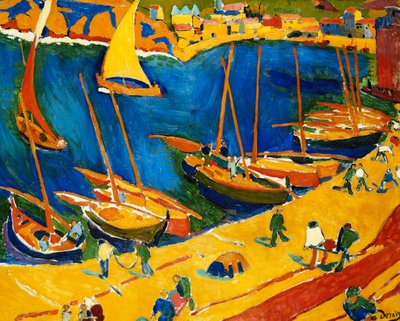 Collioure: O porto de pesca; Collioure: Le Port de Peche de Andre Derain