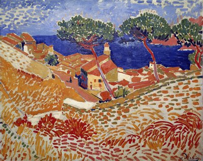 Collioure, a aldeia e o mar de Andre Derain