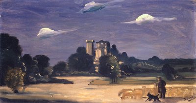 Paisagem com um pastor (óleo sobre tela) de Andre Derain