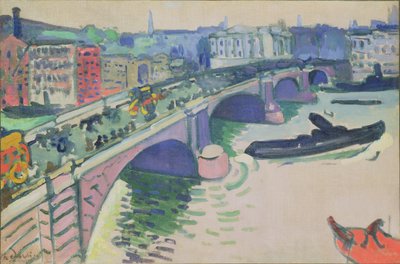 London Bridge, c.1906 (óleo sobre tela) de Andre Derain
