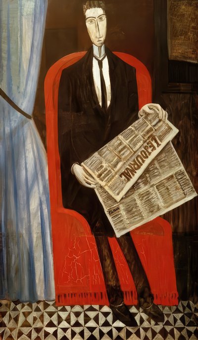 Retrato de um homem desconhecido do jornal de Andre Derain