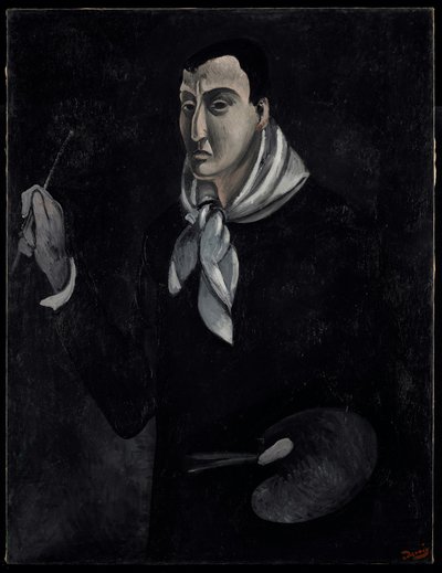 Retrato do Artista, c.1912-14 (óleo sobre tela) de Andre Derain