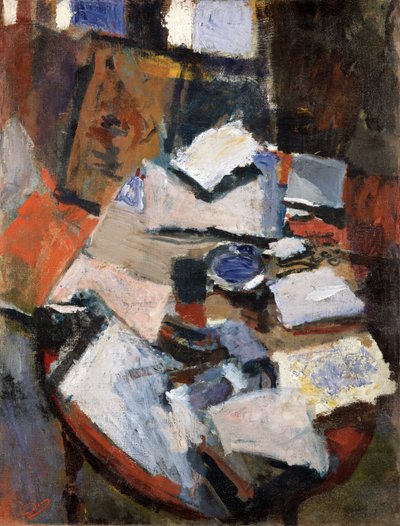 Natureza morta sobre uma mesa, c.1903 (óleo sobre tela) de Andre Derain