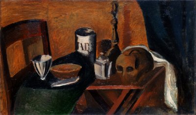 Natureza morta com uma caveira de Andre Derain