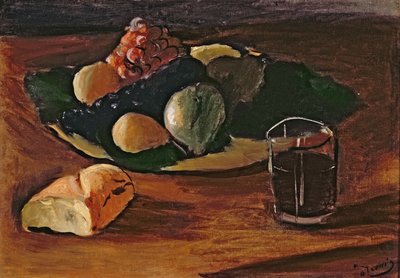 Natureza morta com um copo de vinho, c.1932 (óleo sobre tela) de Andre Derain