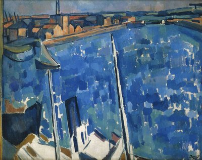 O porto; Le Havre, c.1906-7 (óleo sobre tela) de Andre Derain