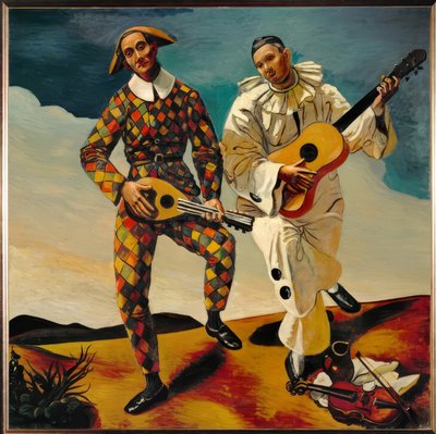 Dois palhaços de Andre Derain