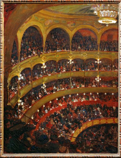 Concert Colonne, Paris (pintura sobre tela) de Andre Devambez