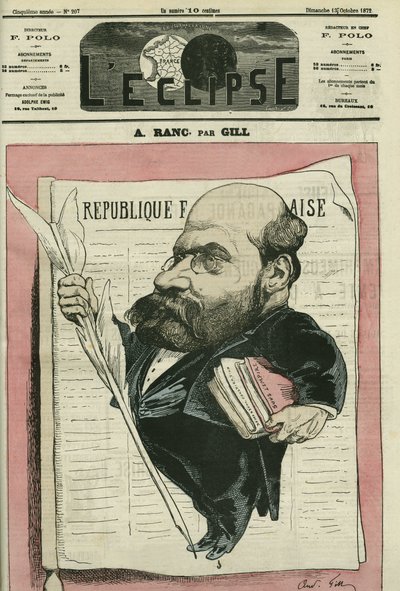 Arthur Ranc (1831-1908), jornalista e político francês. Capa em "L
