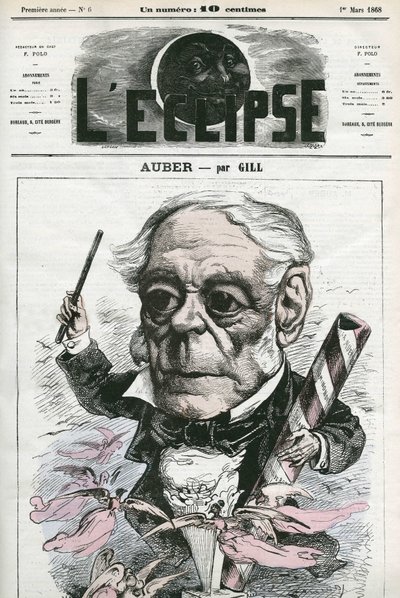Auber Daniel-Francois-Esprit (1782-1871), músico francês. Capa em "L