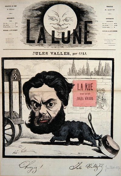 Caricatura da capa de Jules Valles ilustração da revista 