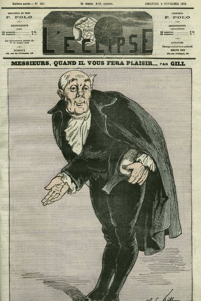 Desenho animado "Cavalheiros, quando vos agradar..." Capa em "L