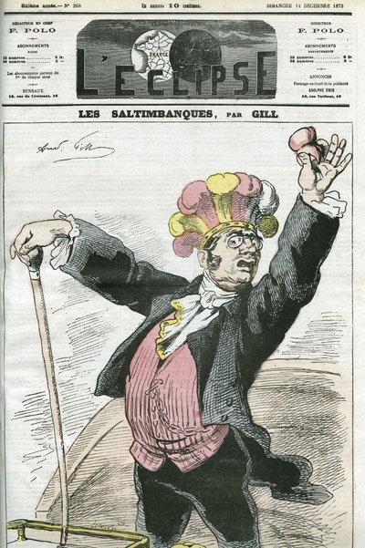 Desenho animado "The Saltimbanks", "rip! Não lutes! ", série sobre charlatães. Capa em "L