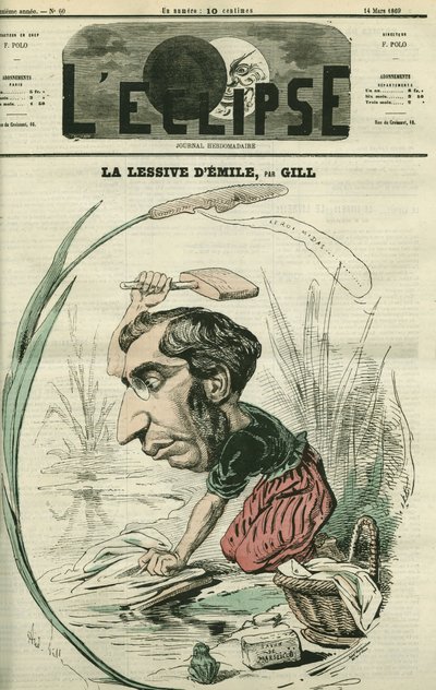 Emile Ollivier (1825-1913), político francês. Capa em "L