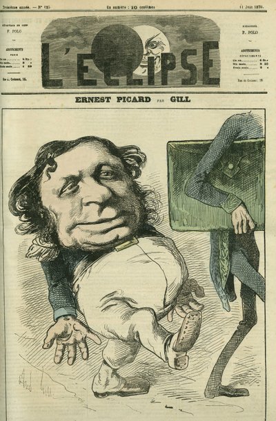 Ernest Picard (1821-1877), político francês. Capa em "L