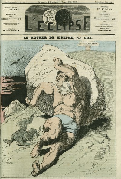 Eugene Rouher (1814-1884), político francês. Capa em "L