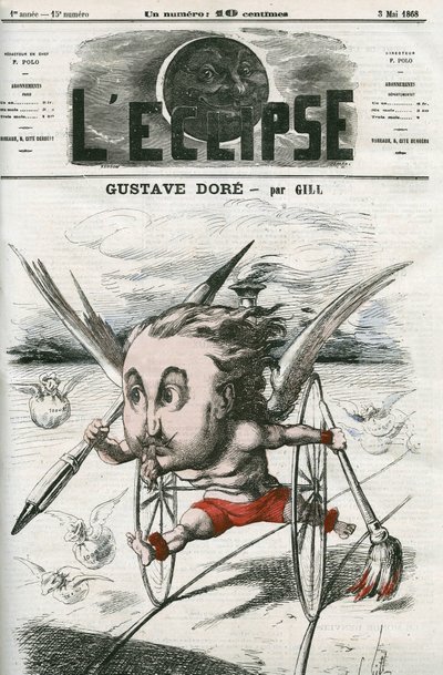 Gustave Dore (1832-1883), pintor, ilustrador e cartoonista francês. Capa em "L